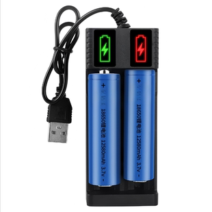 18650锂电池充电器大容量3.7V户外强光手电筒唱戏机小风扇头灯喇叭扩音器小音响玩具可持续充电电池组