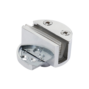 360度旋转玻璃门上下左右转轴金属材质玻璃柜门铰链玻璃夹酒柜门