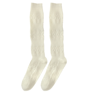 羊毛质感袜子女小腿袜搭长筒靴学院风日韩系堆堆针织保暖袜秋冬季