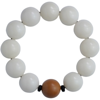 文玩手串白玉菩提盘玩佛珠