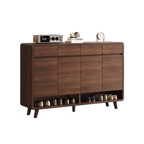 实木鞋柜家用门口入户新中式玄关大容量新款2024爆款收纳柜可定制