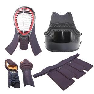 银盛剑道护具四件套训练定制击剑防具装备成人儿童头盔护腕 6mm