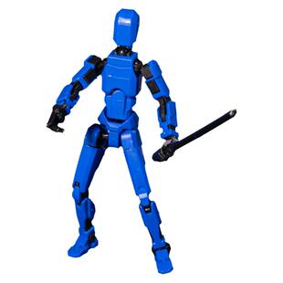 多关节可动人偶机器人百变3D打印积木人幸运13男孩益智力儿童玩具