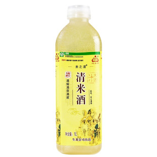 生龙米之清酒1L/瓶清米酒 孝感米酒汁黄酒糯米酒料酒4度 湖北特产