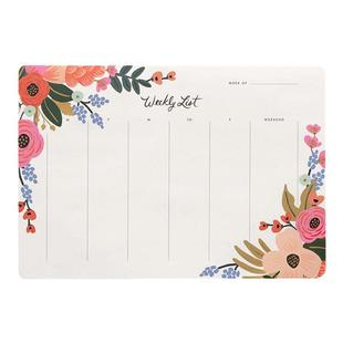 美国Rifle Paper 一周饮食计划表购物清单ins打卡日记周记本自律