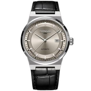 新品嘉年华男士手表自动机械表男款简约品牌商务腕表国产防水男表