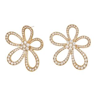 Dare买手店 INCH EDITION 蕾丝大花耳环花朵镂空复古饰品首饰原创