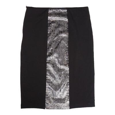 FarfallaZoe蛇纹拼接黑半裙