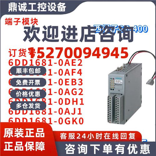 议价西门子 6DD1681-0AE2/0AF4/0EB3/0AG2/0DH1/0AJ1/0GK0 端子模