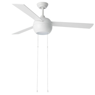 IKEA宜家斯托姆温吊扇灯三叶风扇照明52寸家用白色简约一体风扇灯