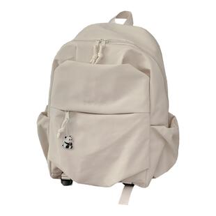 韩国ins简约百搭书包 初中女生大学生双肩包女大容量轻便旅游背包