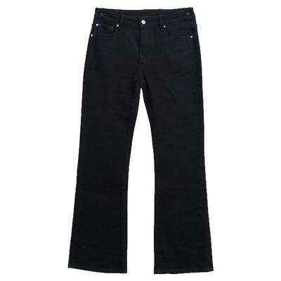 7 For All Mankind 深色水洗复古修身微喇牛仔裤高级显瘦马蹄裤女