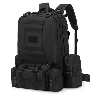 户外登山战术背包防水牛津布大容量男士徒步双肩包长途骑行旅行包