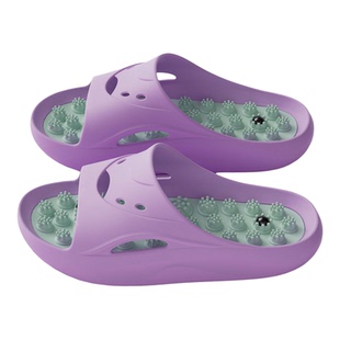 ECAC按摩拖鞋女款洗澡防滑防臭浴室内家居足底硬刺颗粒保健养生鞋