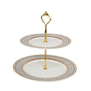 轻奢水果盘客厅多层零食盘子干果盘糖果点心展示架高脚托盘甜品台