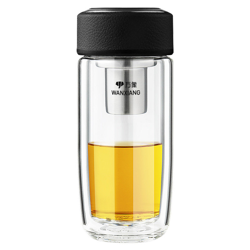 万象双层玻璃杯大肚老板杯泡茶杯