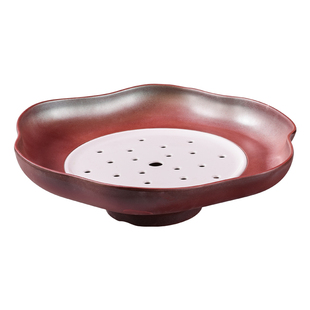 山野复古风高端刺身三文鱼刺生鱼生专用摆盘盘子海鲜干冰姿造盘