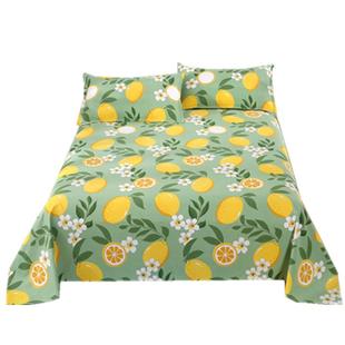 纯加厚老粗布床单单件三件套棉麻夏天季双人大炕上铺单子