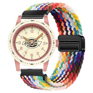 适用dickies表带Dickies手表表带男女款初高中大学生磁吸透气腕带