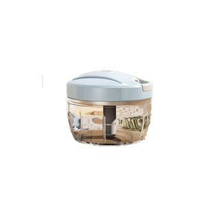 家用拉蒜神器捣蒜泥器手拉大蒜粉碎蒜蓉手动蒜末打蒜搅碎机切绞搅