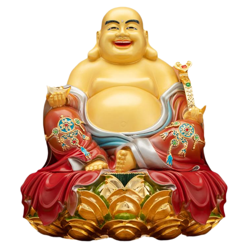 纯铜弥勒佛像供奉家用笑佛大肚佛