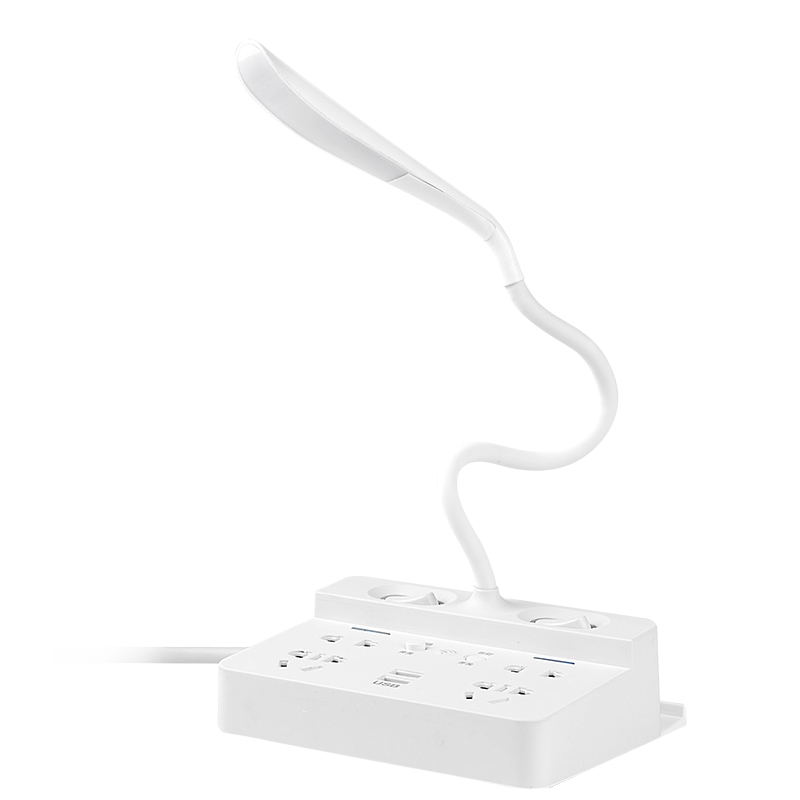 帶遙控臺燈多功能桌面插座USB充電插板帶線創(chuàng)意插排插家用接線板