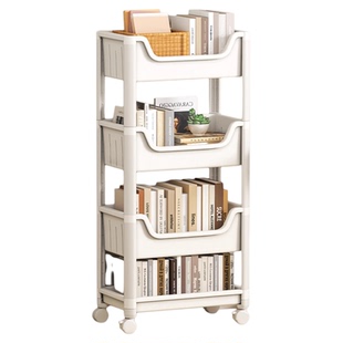 小推车置物架桌下可移动零食书包放包神器书本收纳架桌边宿舍书架