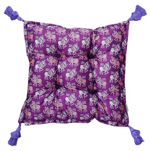 萬見「骏沐紫呈」法式中国风马年坐垫椅子加厚客厅餐椅垫中式座垫