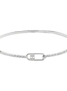 Tateossian简约男士纯银精致手镯