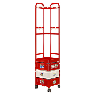 多巴胺转角衣帽架卧室可移动衣架落地床头柜一体挂衣架家用置物架