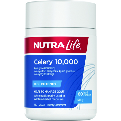 Nutralife纽乐高浓度西芹籽精华胶囊降平衡护关节10000mg60粒