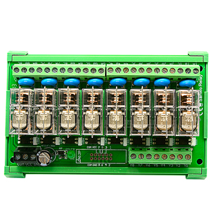 光耦隔离控制电磁继电器模组3.3-5V触发中间透明电磁继电器模组