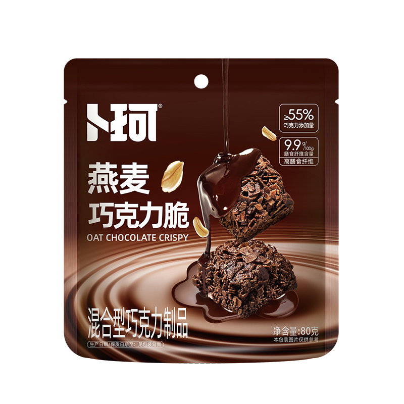 卜珂黑巧脆玉米燕麦巧克力脆
