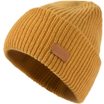 卡蒙多巴胺尖顶绵羊毛双层护额保暖针织帽情侣款大头围毛线帽护耳