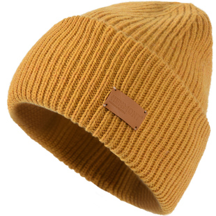 卡蒙多巴胺尖顶绵羊毛双层护额保暖针织帽情侣款大头围毛线帽护耳