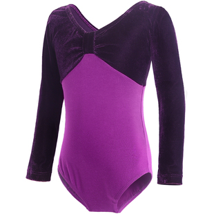 儿童舞蹈服秋冬长袖芭蕾舞练功服女童艺考形体服跳舞中国舞考级服