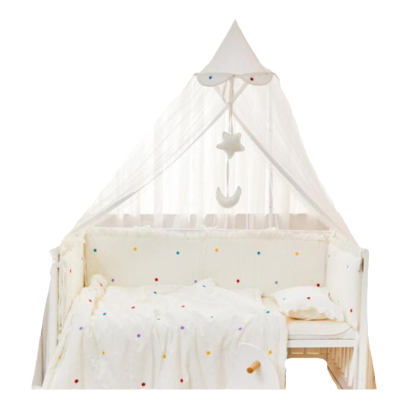 婴儿床蚊帐新生宝宝夏季蚊帐儿童落地支架防蚊罩全罩式通用可升降