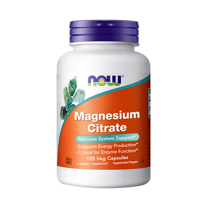 NOWfoods柠檬酸镁胶囊非片剂补充剂维生素诺奥美国原装进口400mg