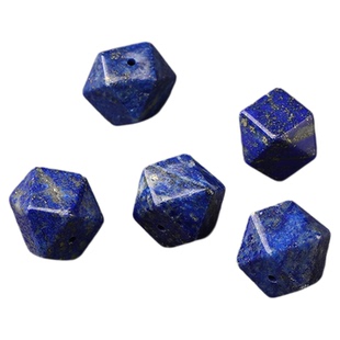 6A天然青金石八棱珠散珠手串男女士diy手工手链项链多宝隔珠10mm