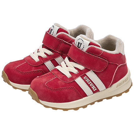 UKIUKI童鞋复古防滑幼儿园校园户外运动鞋菱爪底加绒阿甘鞋德训鞋