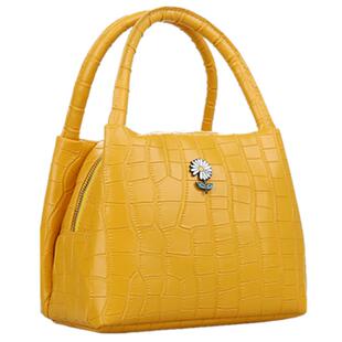 女包2023新款鳄鱼纹便当包零钱包手提包百搭防水戴妃包化妆包袋女