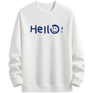 NASA卫衣男士2026新款加绒加厚男生秋冬青少年宽松长袖内搭打底衫