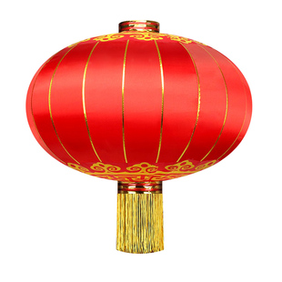 户外大红灯笼欢度佳节直径1.5米2米3春节绸缎绒布防水特大号灯笼