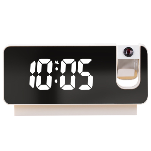 智能投影闹钟2025新款学生专用起床神器黑科技电子时钟摆台式叫醒