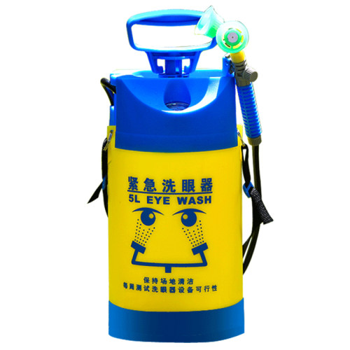 5L工厂验厂洗眼器可移动双口便携式可移动紧急冲淋洗眼器台式