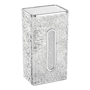 轻奢洗脸巾收纳盒纸巾盒壁挂式厨房卫生间厕所浴室倒挂抽纸盒透明