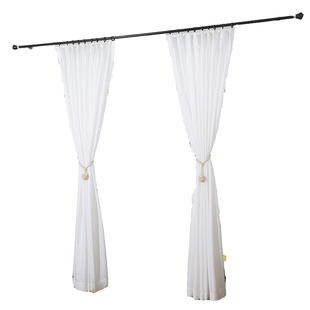 窗帘纱加厚白沙透光不透人白纱布沙隔断飘窗客厅卧室阳台遮光纱帘