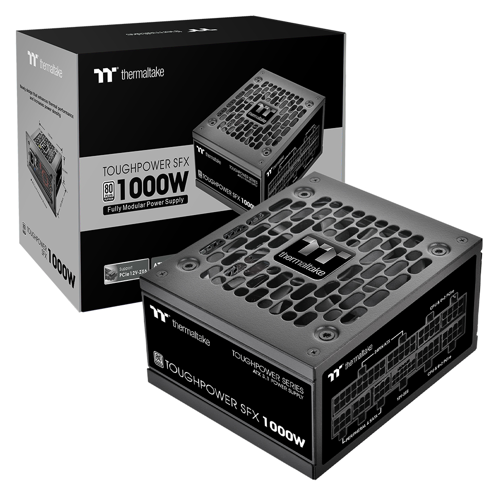 TT钢影SFX额定1000W台式机电脑电源850W白金电源750W全模组ATX3.1