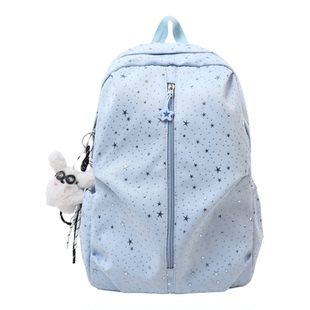 双肩包女生高级感小众ins休闲学生书包旅行大容量不撞款电脑背包