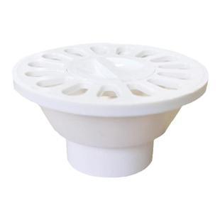 PVC50阳台地漏内插75预埋件圆形喇叭带检洗衣机排水双用塑料地漏